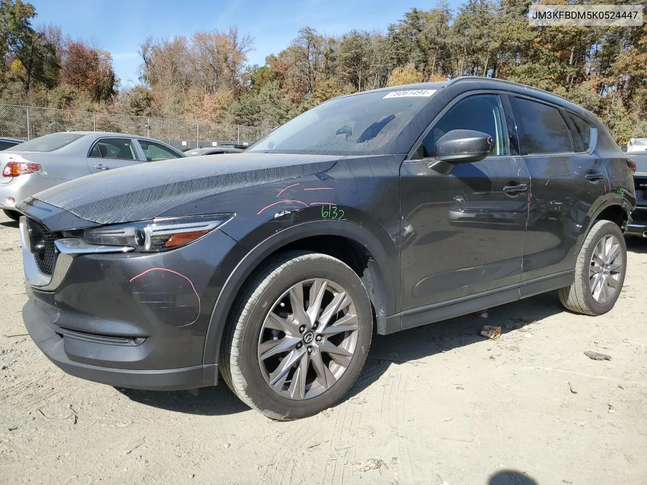 2019 Mazda Cx-5 Grand Touring VIN: JM3KFBDM5K0524447 Lot: 78061494