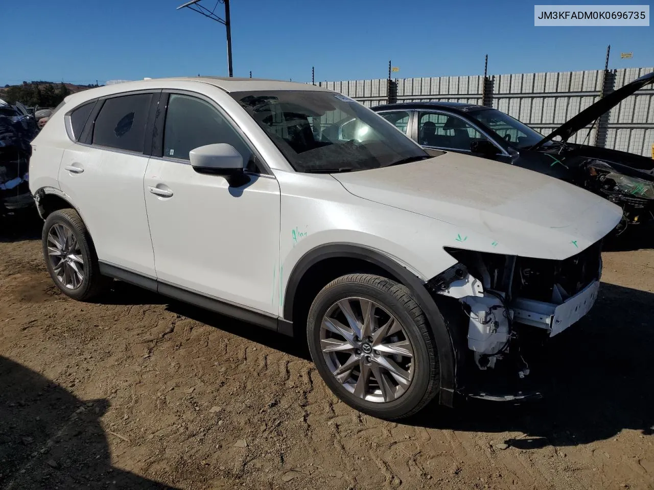 2019 Mazda Cx-5 Grand Touring VIN: JM3KFADM0K0696735 Lot: 78429724