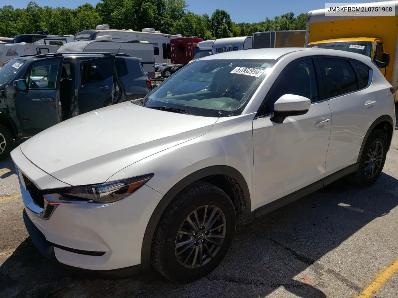 2020 Mazda Cx-5 Touring VIN: JM3KFBCM2L0751968 Lot: 57862994