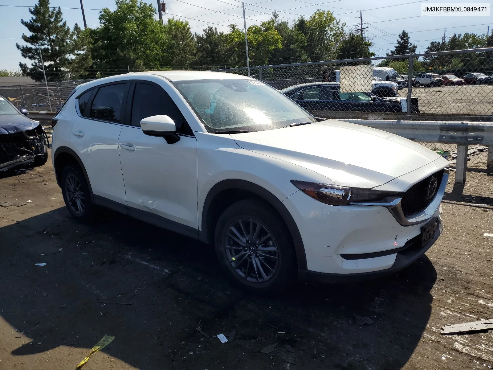 2020 Mazda Cx-5 Sport VIN: JM3KFBBMXL0849471 Lot: 62630304