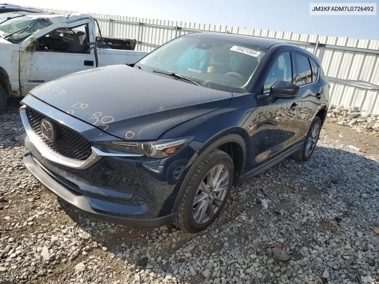 2020 Mazda Cx-5 Grand Touring VIN: JM3KFADM7L0726492 Lot: 70421564