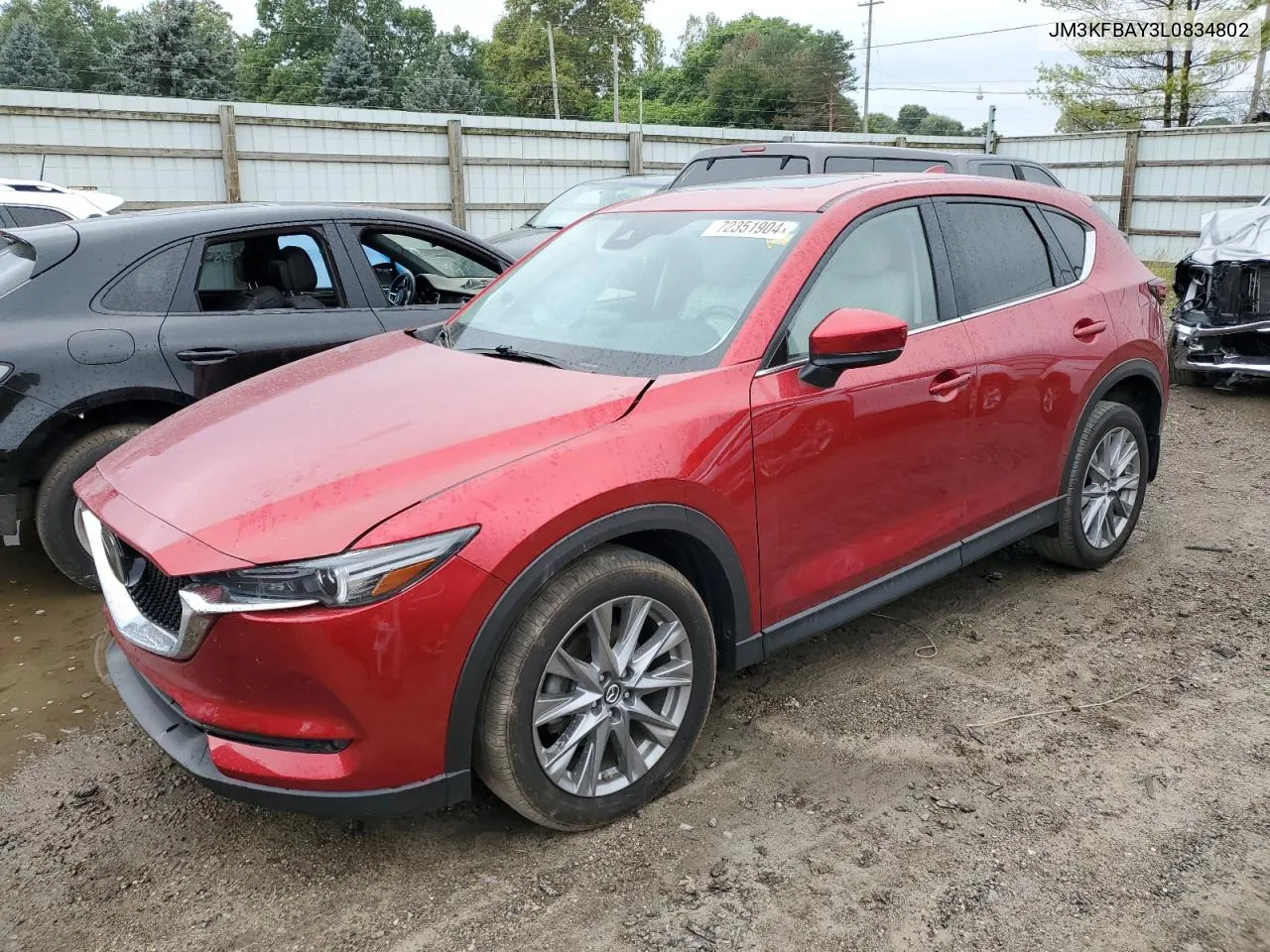 2020 Mazda Cx-5 Grand Touring Reserve VIN: JM3KFBAY3L0834802 Lot: 72351904