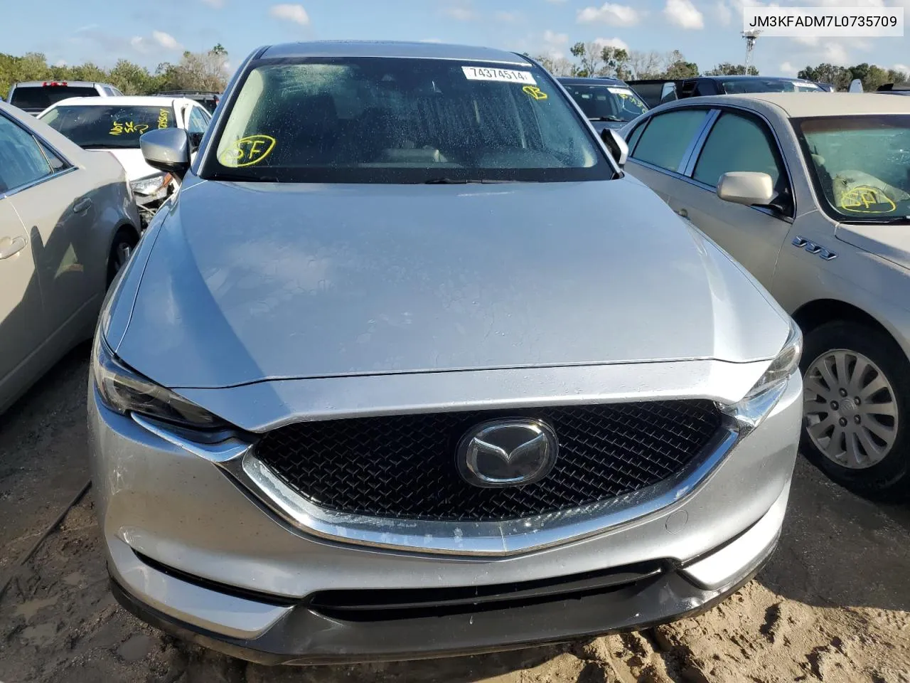 2020 Mazda Cx-5 Grand Touring VIN: JM3KFADM7L0735709 Lot: 74374514