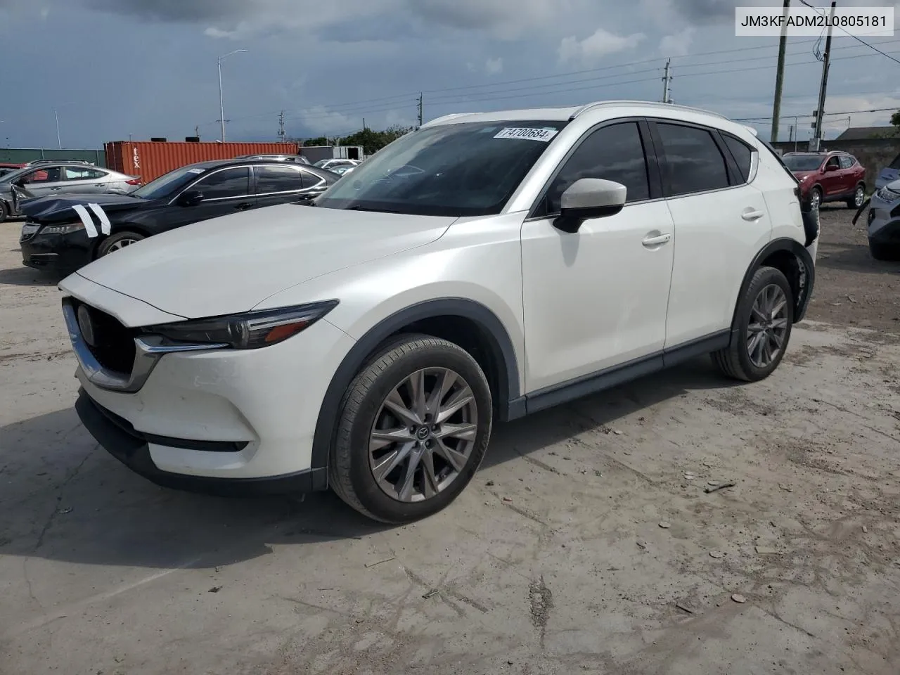 2020 Mazda Cx-5 Grand Touring VIN: JM3KFADM2L0805181 Lot: 74700684