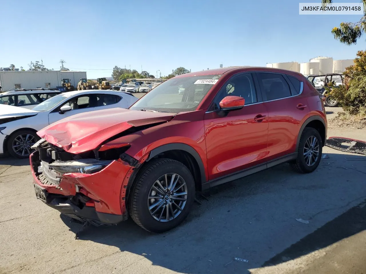 2020 Mazda Cx-5 Touring VIN: JM3KFACM0L0791458 Lot: 77024484