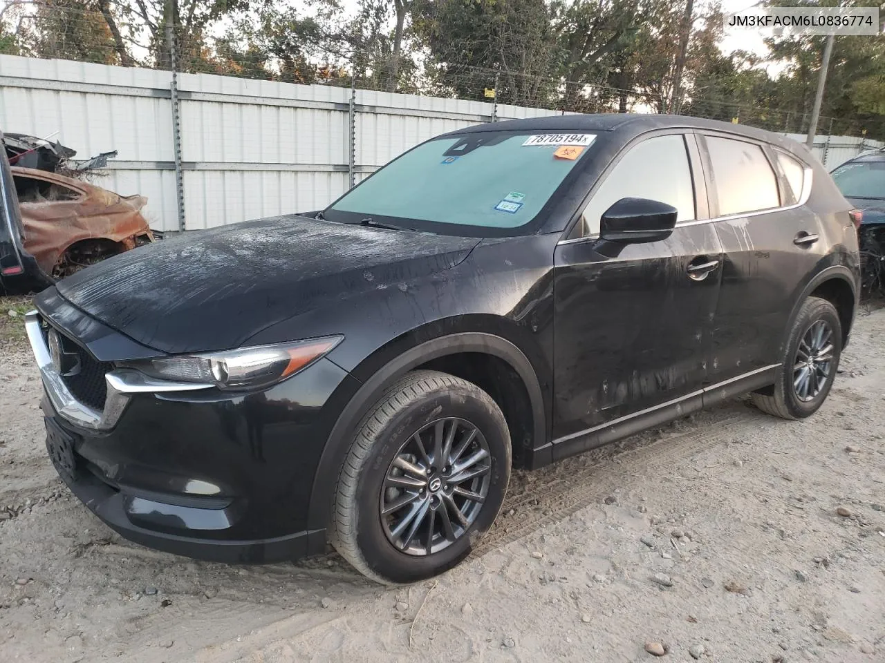 2020 Mazda Cx-5 Touring VIN: JM3KFACM6L0836774 Lot: 78705194