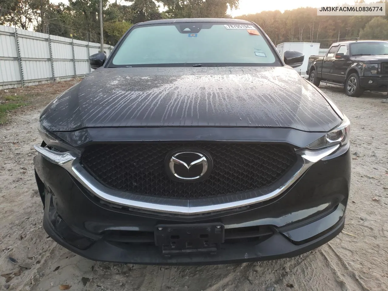 2020 Mazda Cx-5 Touring VIN: JM3KFACM6L0836774 Lot: 78705194