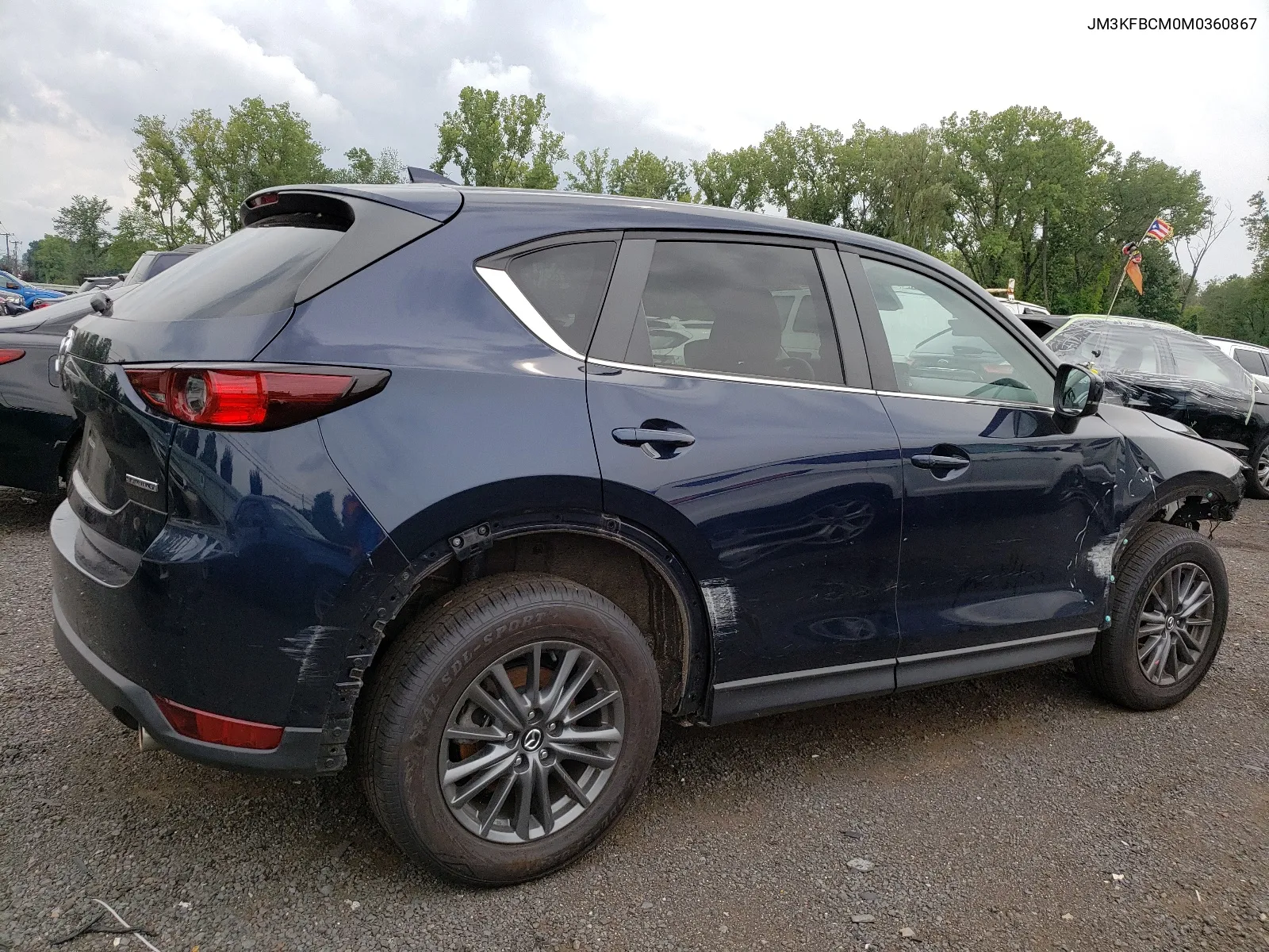 2021 Mazda Cx-5 Touring VIN: JM3KFBCM0M0360867 Lot: 63219694