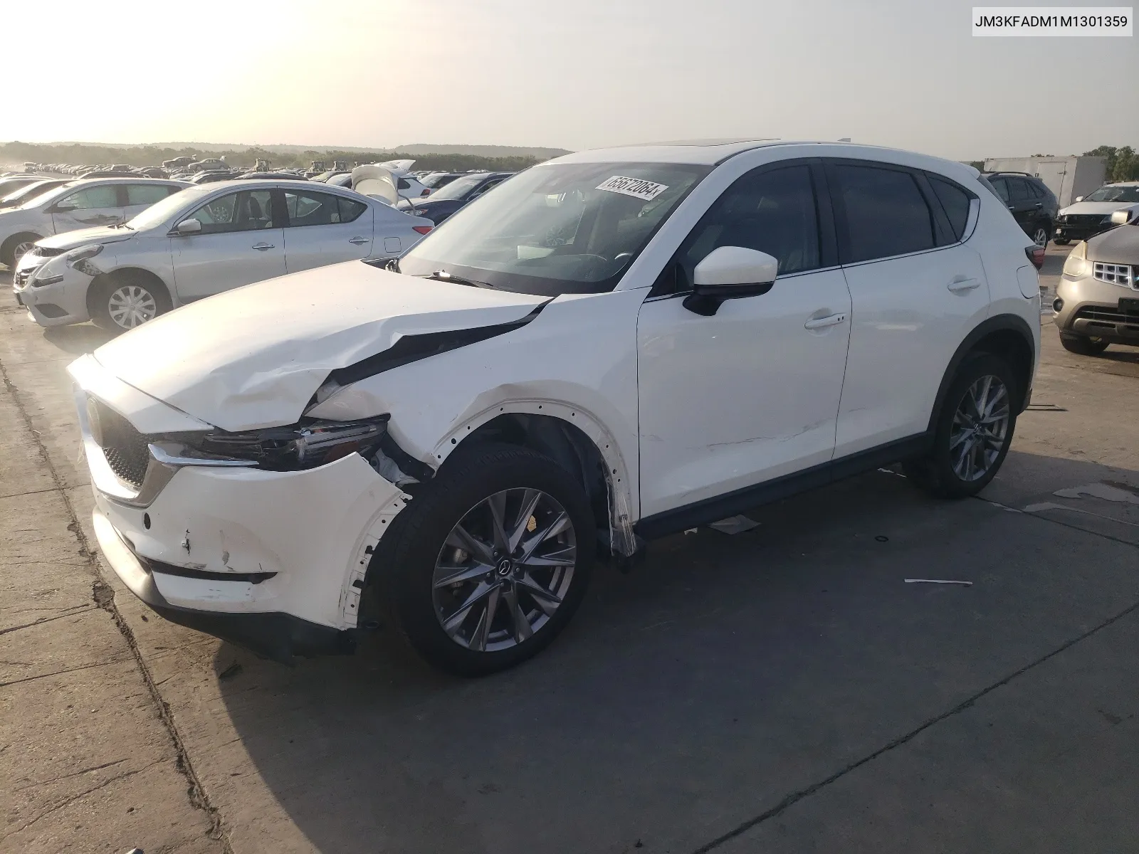 2021 Mazda Cx-5 Grand Touring VIN: JM3KFADM1M1301359 Lot: 65672064