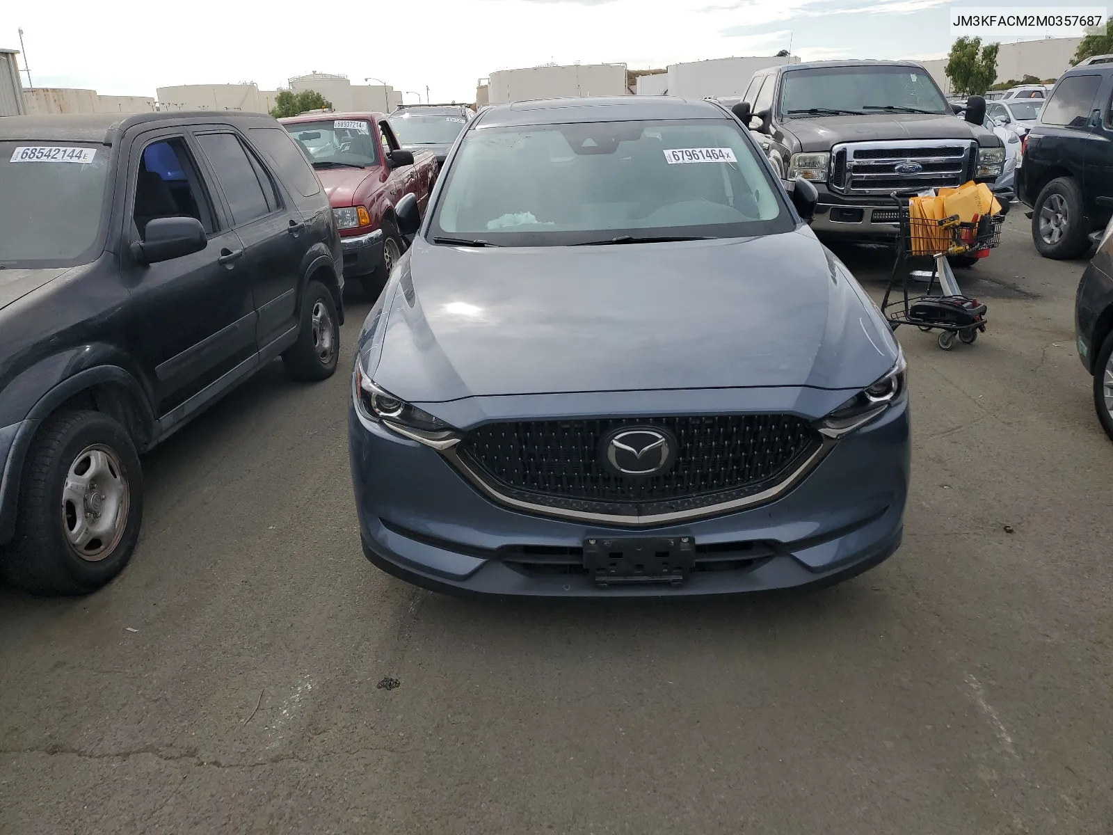 2021 Mazda Cx-5 Touring VIN: JM3KFACM2M0357687 Lot: 67961464