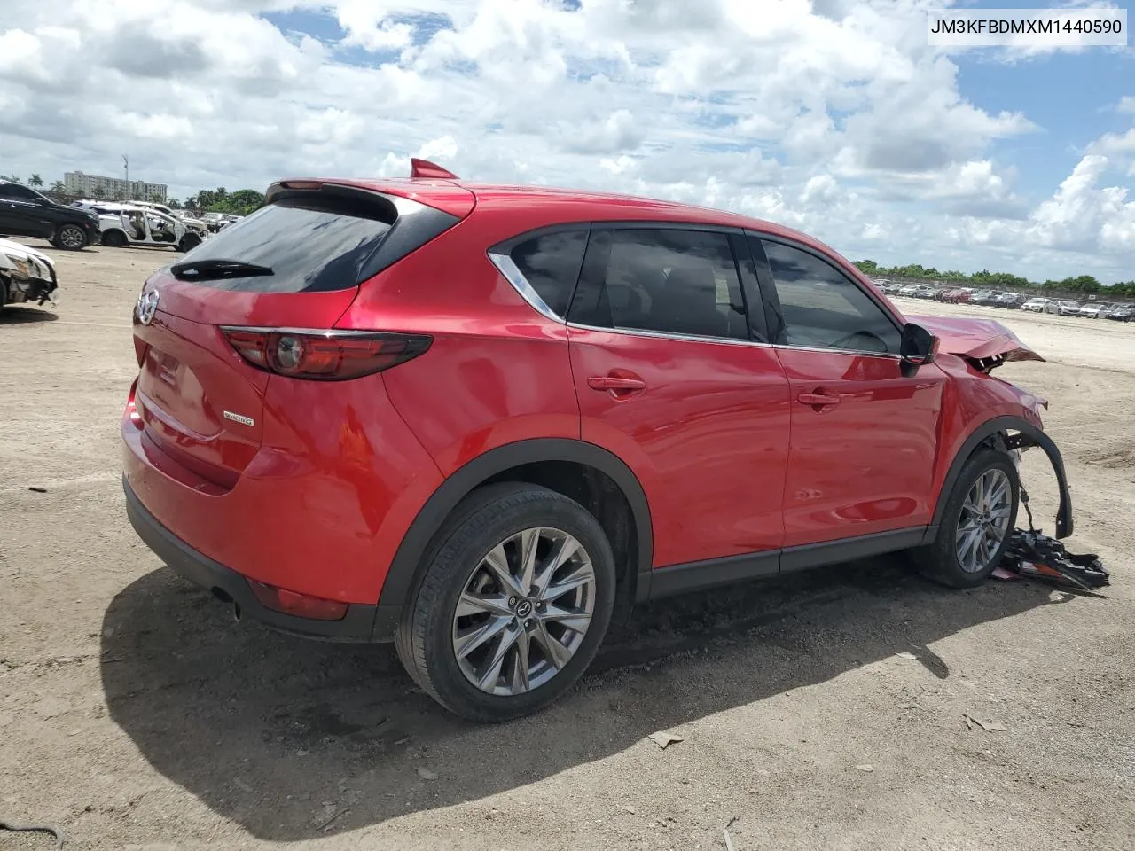 2021 Mazda Cx-5 Grand Touring VIN: JM3KFBDMXM1440590 Lot: 69041414