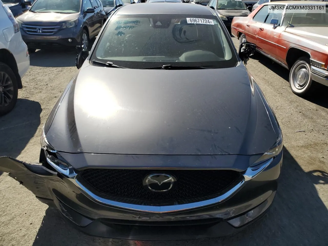 2021 Mazda Cx-5 Touring VIN: JM3KFACMXM0331161 Lot: 69671724