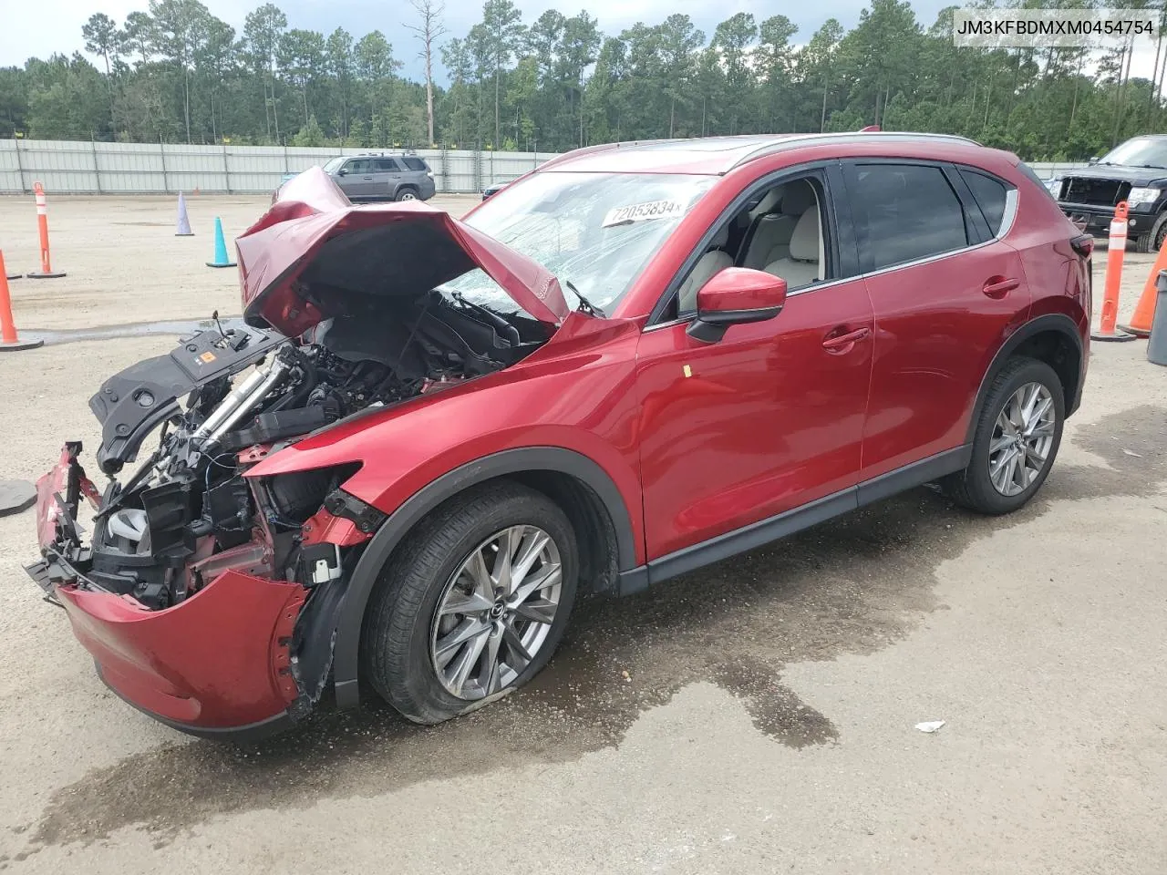 2021 Mazda Cx-5 Grand Touring VIN: JM3KFBDMXM0454754 Lot: 72053834