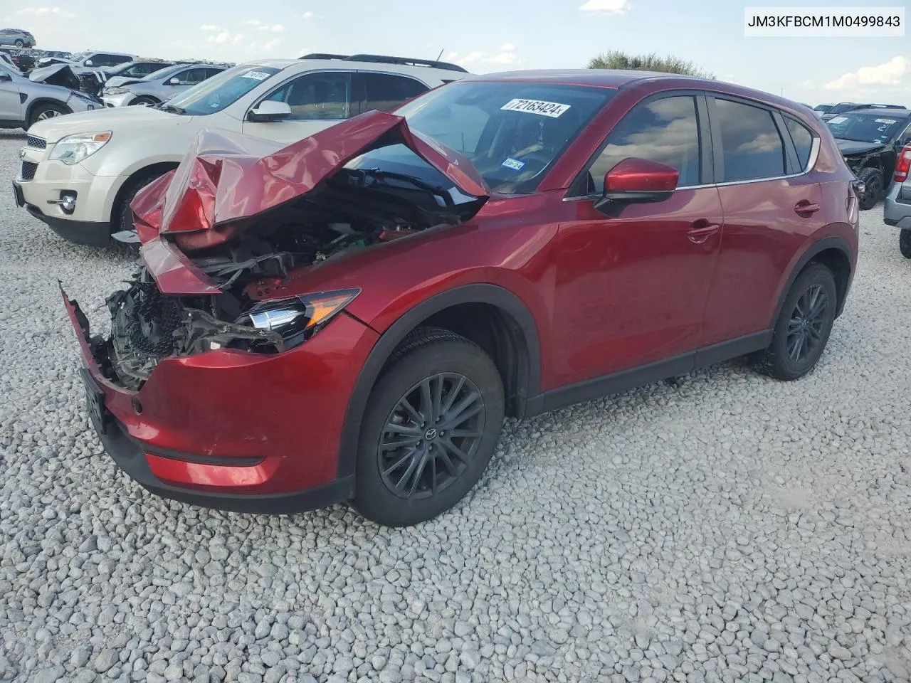 2021 Mazda Cx-5 Touring VIN: JM3KFBCM1M0499843 Lot: 72163424