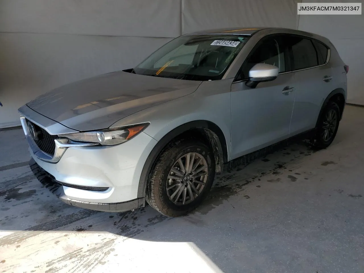 2021 Mazda Cx-5 Touring VIN: JM3KFACM7M0321347 Lot: 72449434