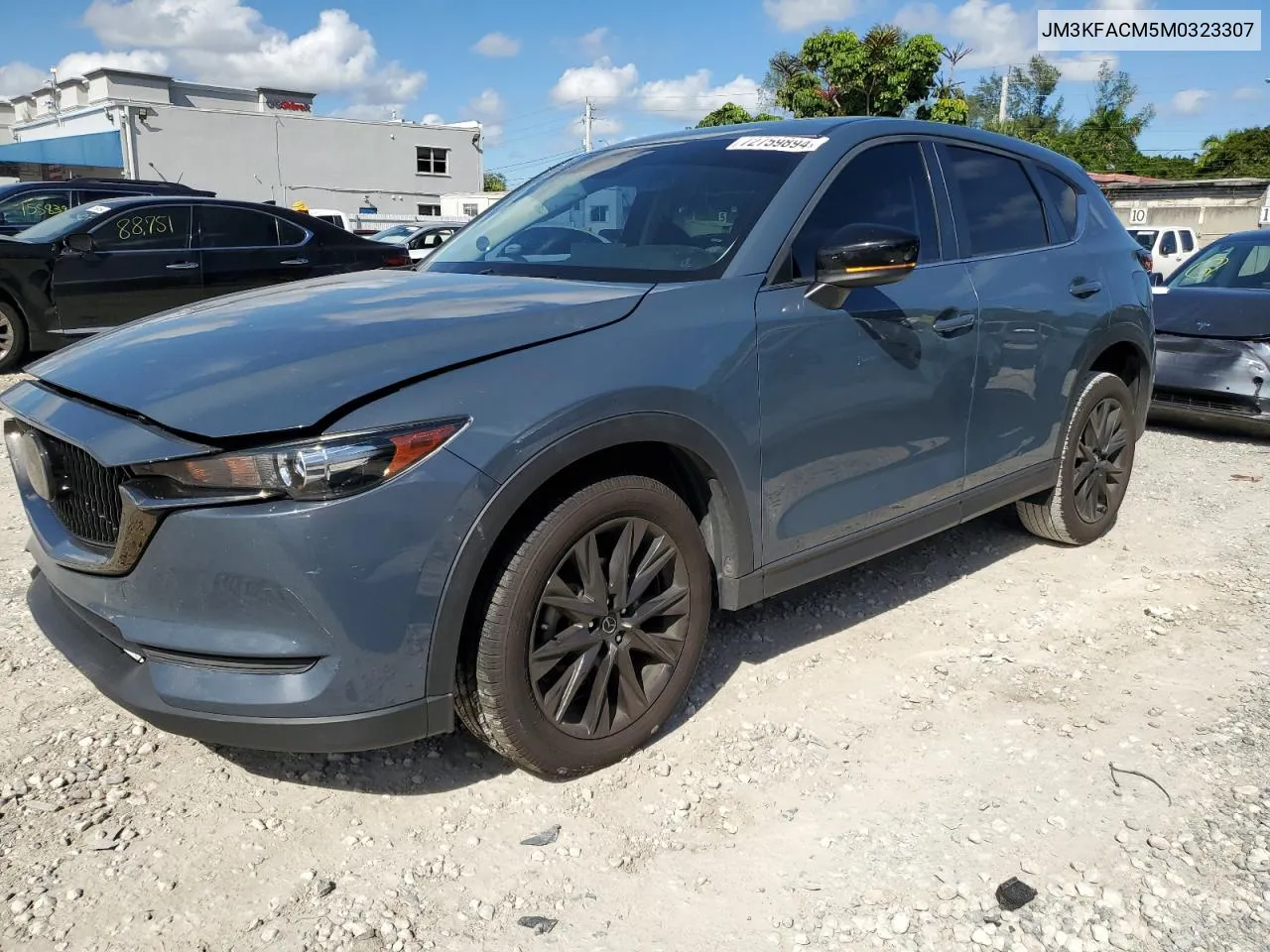 2021 Mazda Cx-5 Touring VIN: JM3KFACM5M0323307 Lot: 72759894