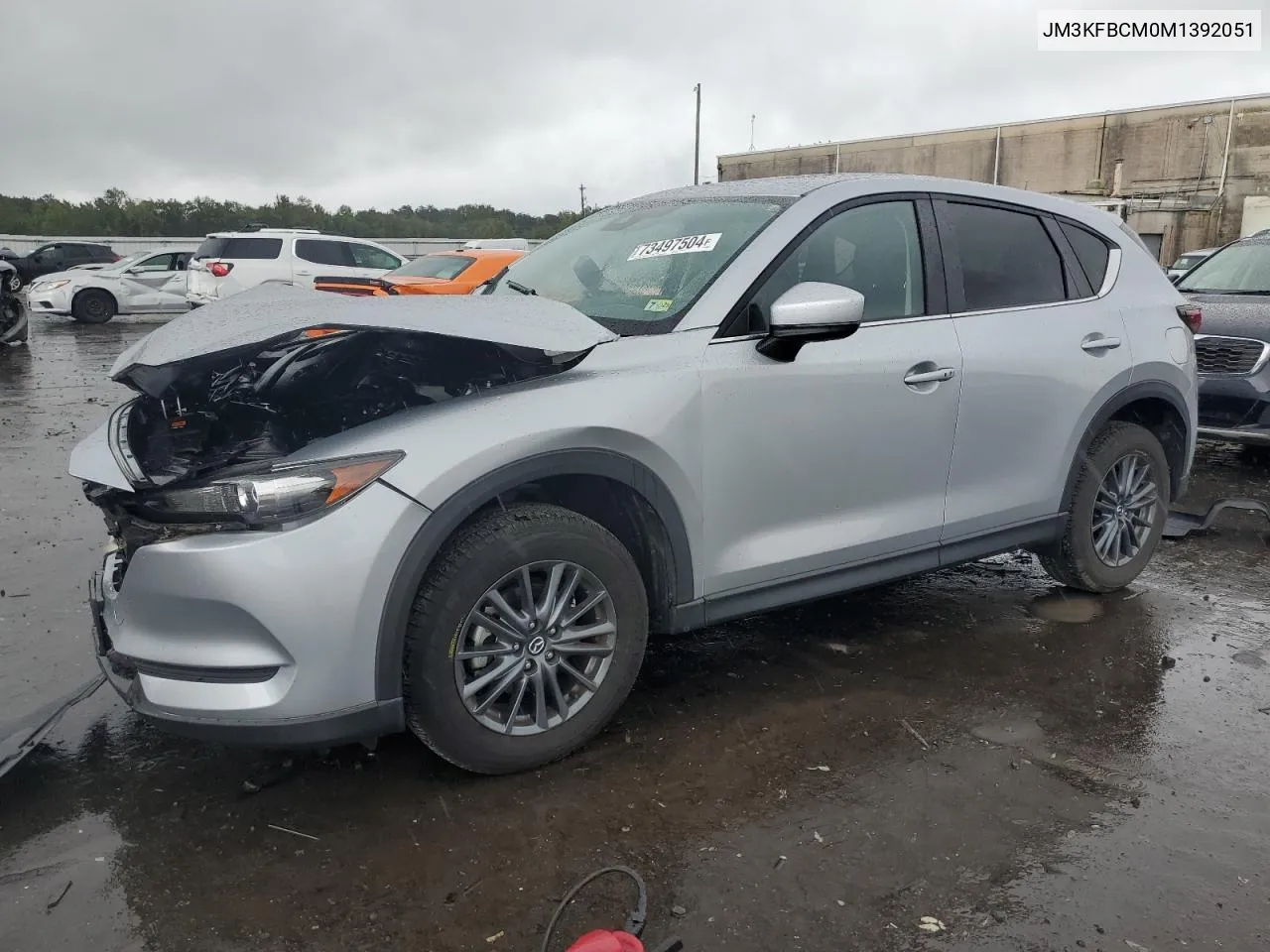 2021 Mazda Cx-5 Touring VIN: JM3KFBCM0M1392051 Lot: 73497504