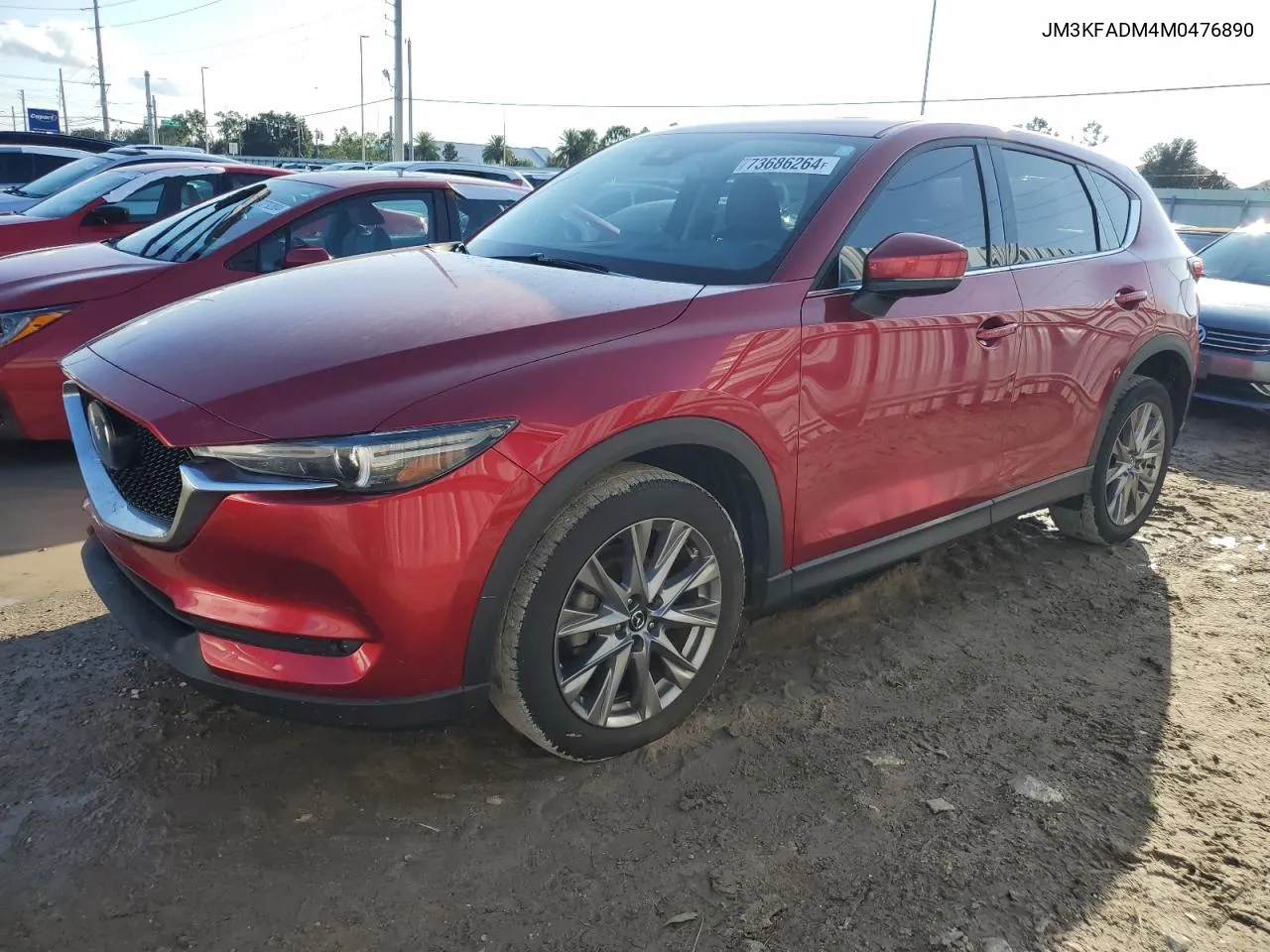 2021 Mazda Cx-5 Grand Touring VIN: JM3KFADM4M0476890 Lot: 73686264