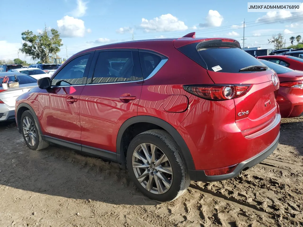 2021 Mazda Cx-5 Grand Touring VIN: JM3KFADM4M0476890 Lot: 73686264