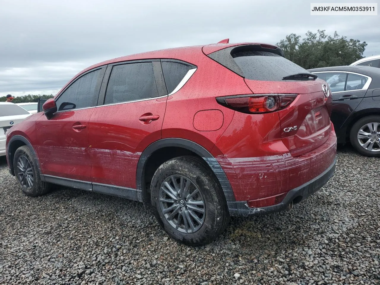 2021 Mazda Cx-5 Touring VIN: JM3KFACM5M0353911 Lot: 73810354