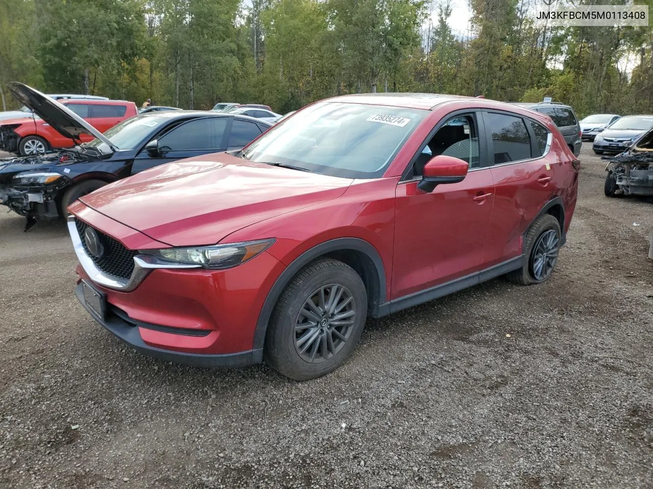 2021 Mazda Cx-5 Touring VIN: JM3KFBCM5M0113408 Lot: 73935274