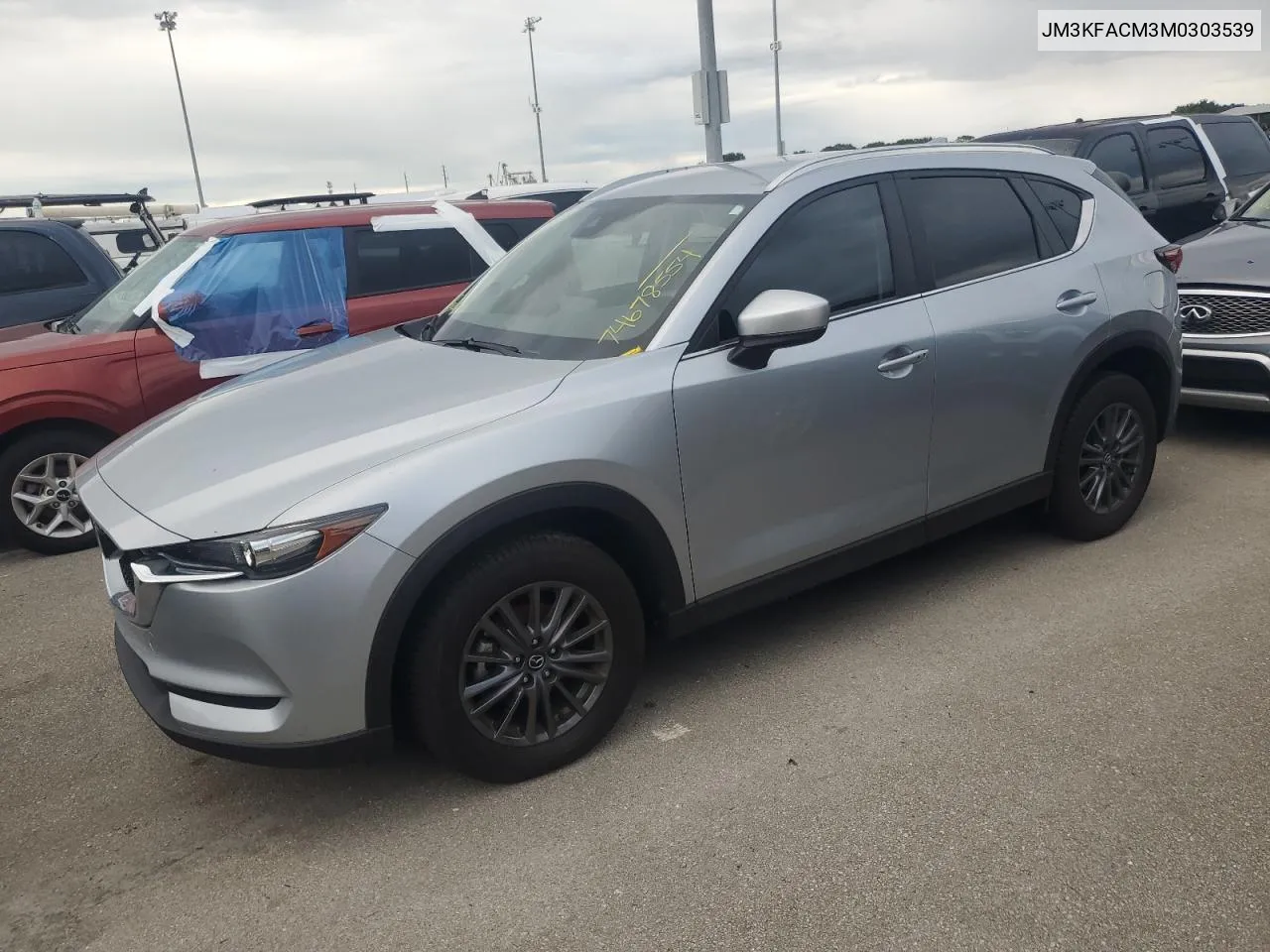 2021 Mazda Cx-5 Touring VIN: JM3KFACM3M0303539 Lot: 74678554