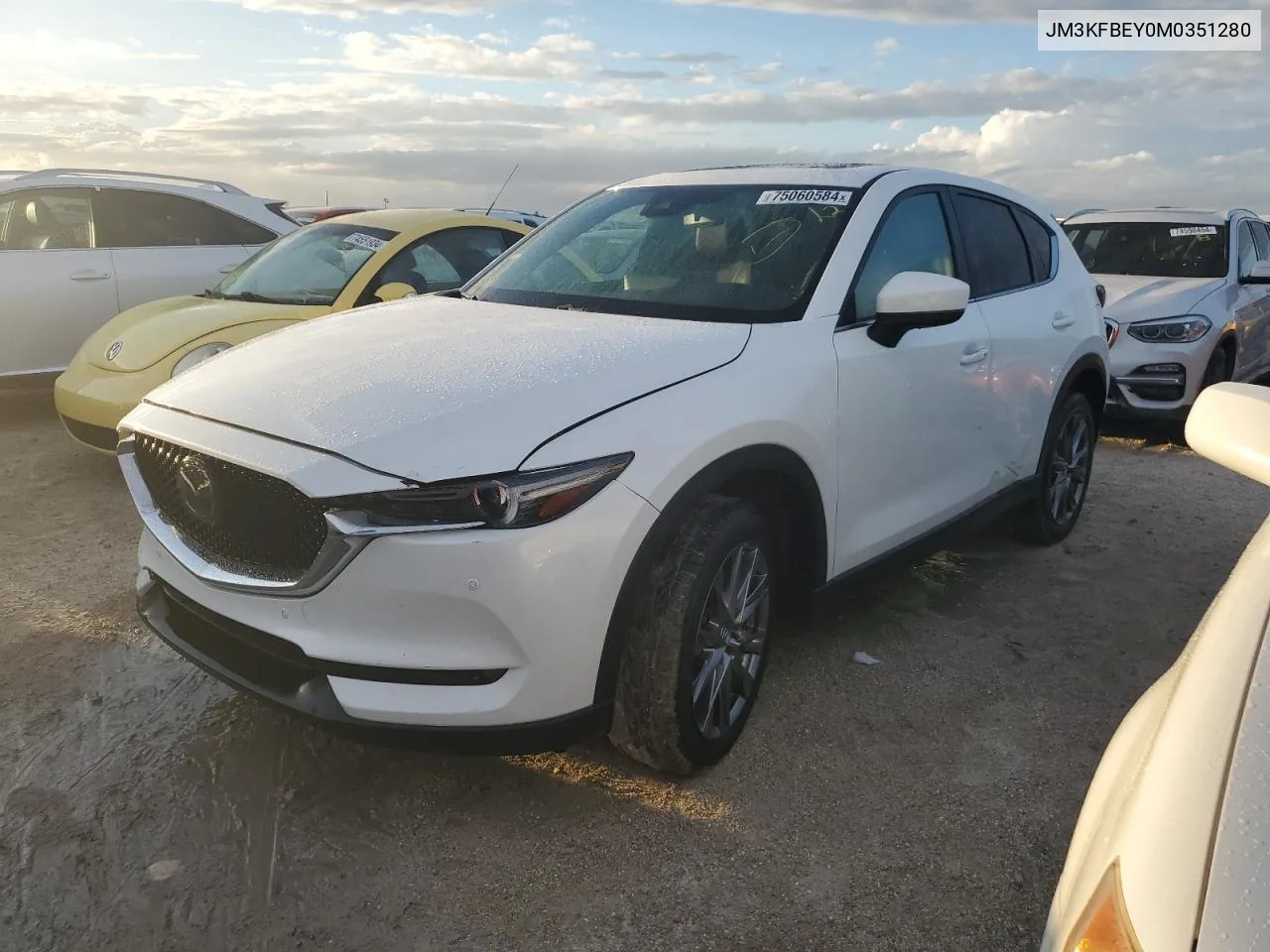 2021 Mazda Cx-5 Signature VIN: JM3KFBEY0M0351280 Lot: 75060584