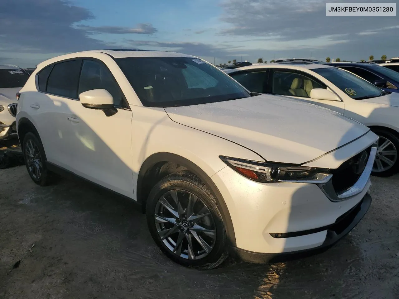 2021 Mazda Cx-5 Signature VIN: JM3KFBEY0M0351280 Lot: 75060584