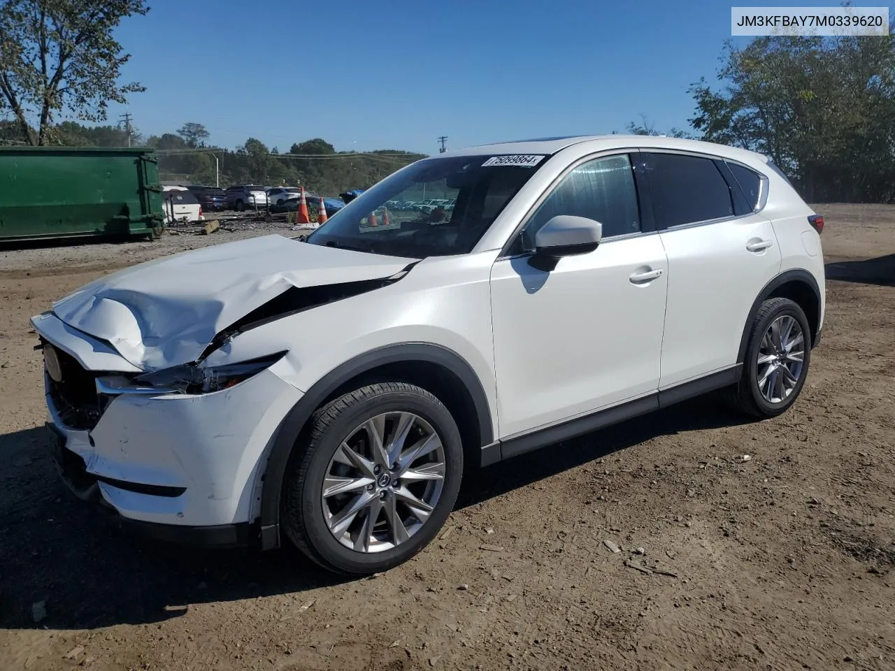 2021 Mazda Cx-5 Grand Touring Reserve VIN: JM3KFBAY7M0339620 Lot: 75099864