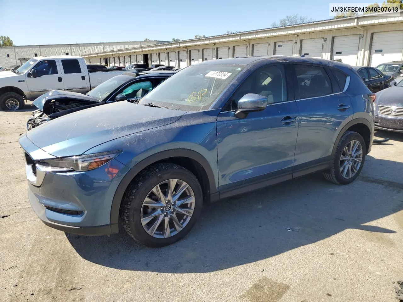 2021 Mazda Cx-5 Grand Touring VIN: JM3KFBDM3M0307613 Lot: 75278254