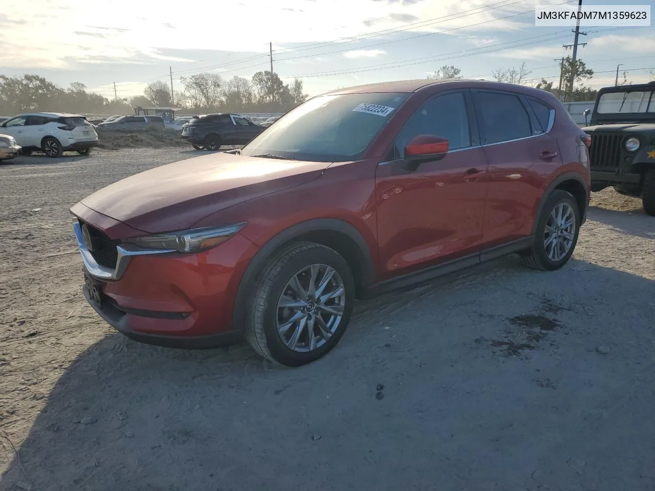 2021 Mazda Cx-5 Grand Touring VIN: JM3KFADM7M1359623 Lot: 75822234