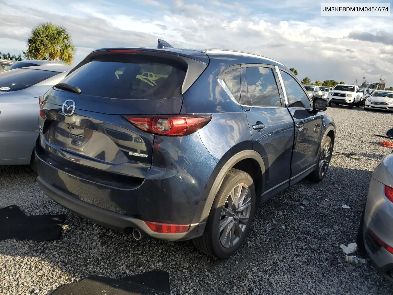 2021 Mazda Cx-5 Grand Touring VIN: JM3KFBDM1M0454674 Lot: 76001604