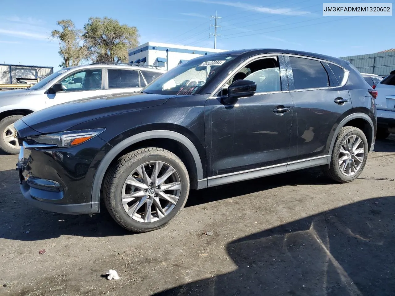 2021 Mazda Cx-5 Grand Touring VIN: JM3KFADM2M1320602 Lot: 76528854