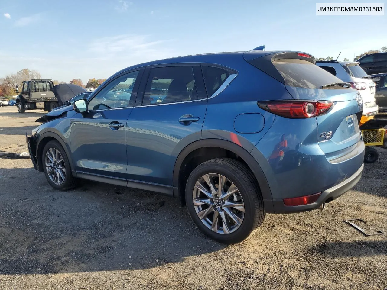 2021 Mazda Cx-5 Grand Touring VIN: JM3KFBDM8M0331583 Lot: 76976534