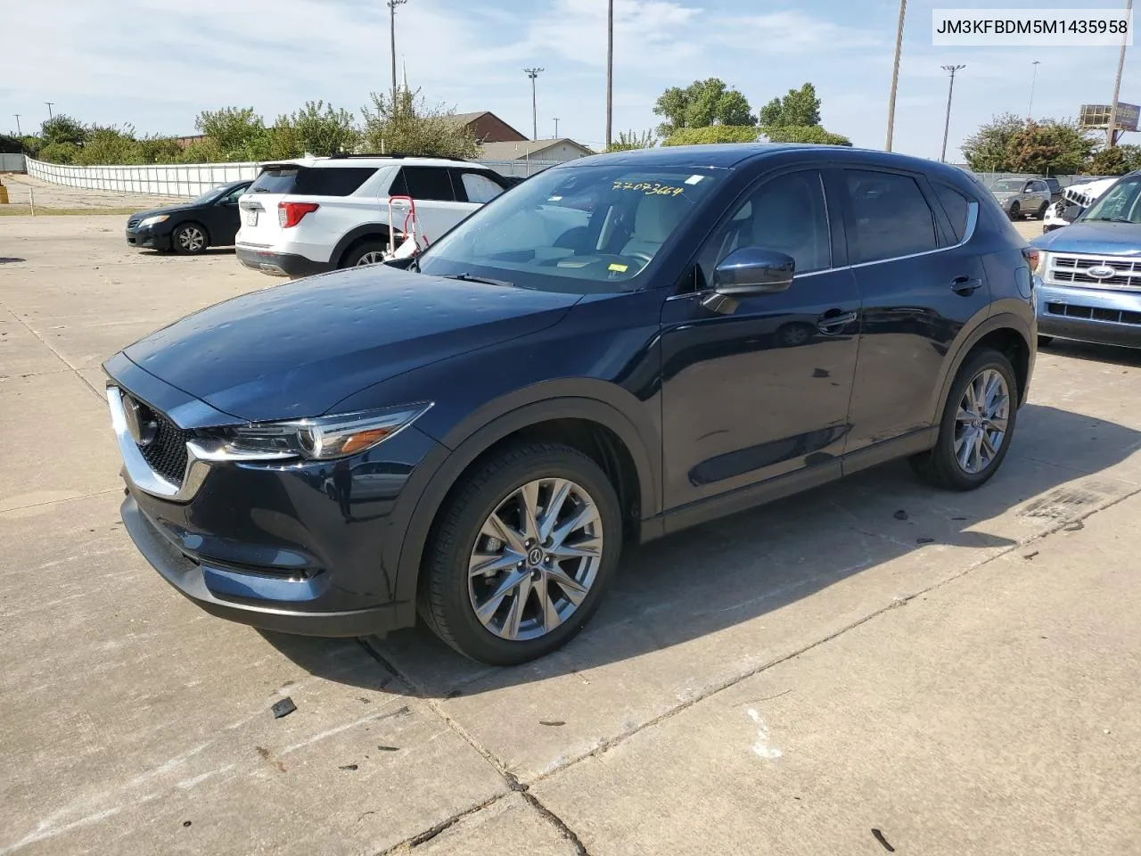 2021 Mazda Cx-5 Grand Touring VIN: JM3KFBDM5M1435958 Lot: 77073664