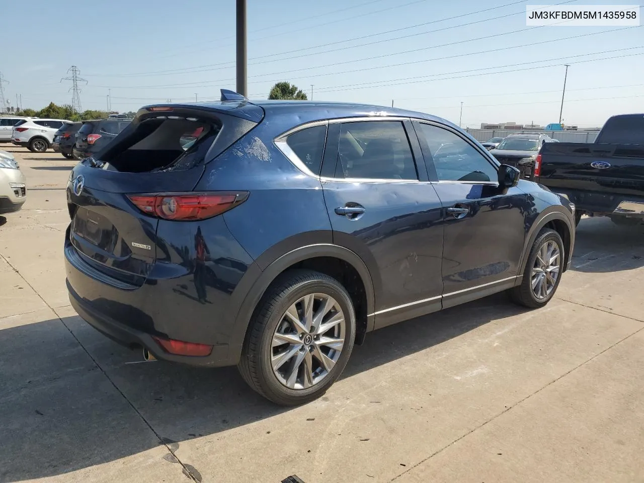 2021 Mazda Cx-5 Grand Touring VIN: JM3KFBDM5M1435958 Lot: 77073664