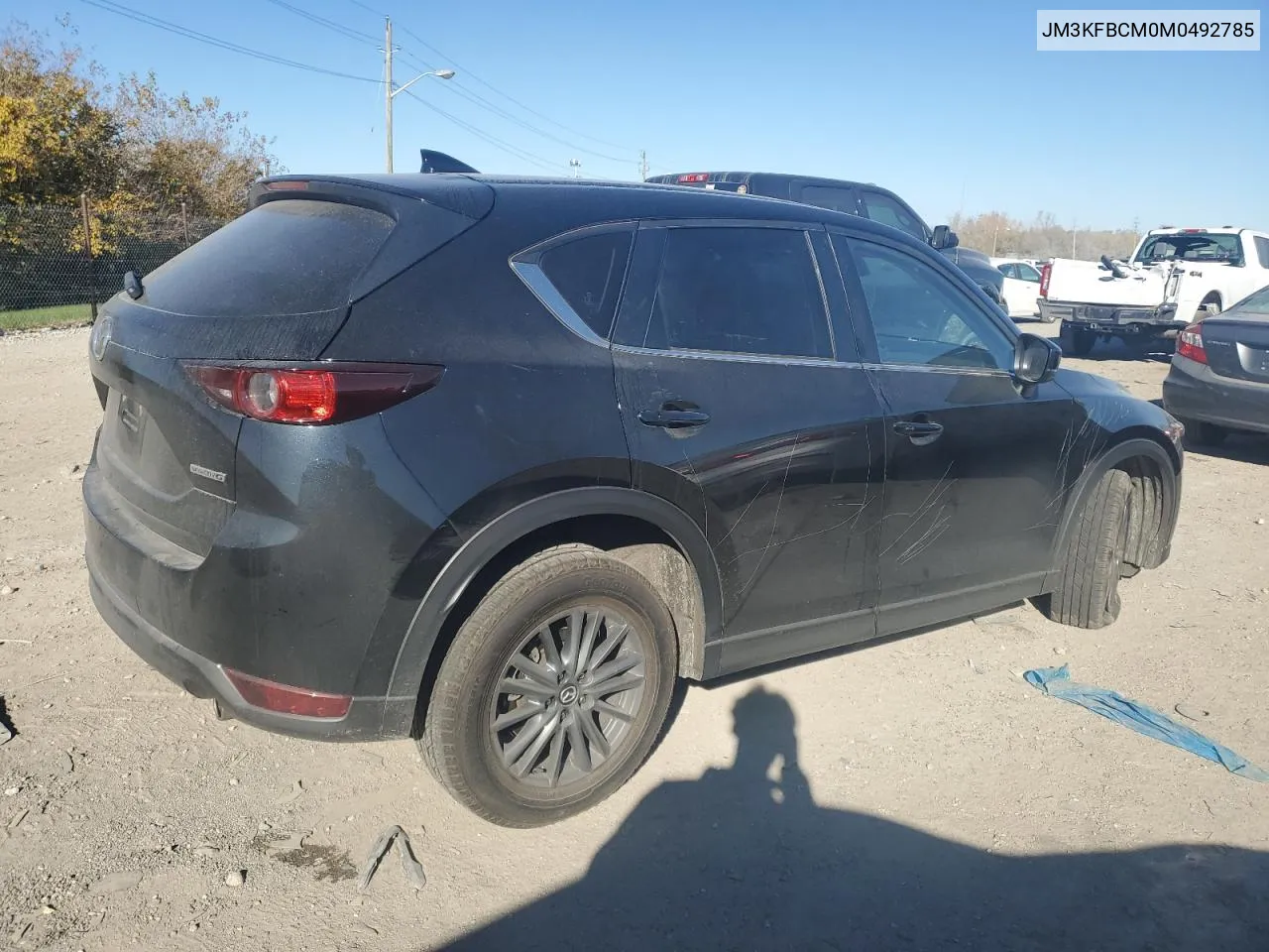 2021 Mazda Cx-5 Touring VIN: JM3KFBCM0M0492785 Lot: 77378114