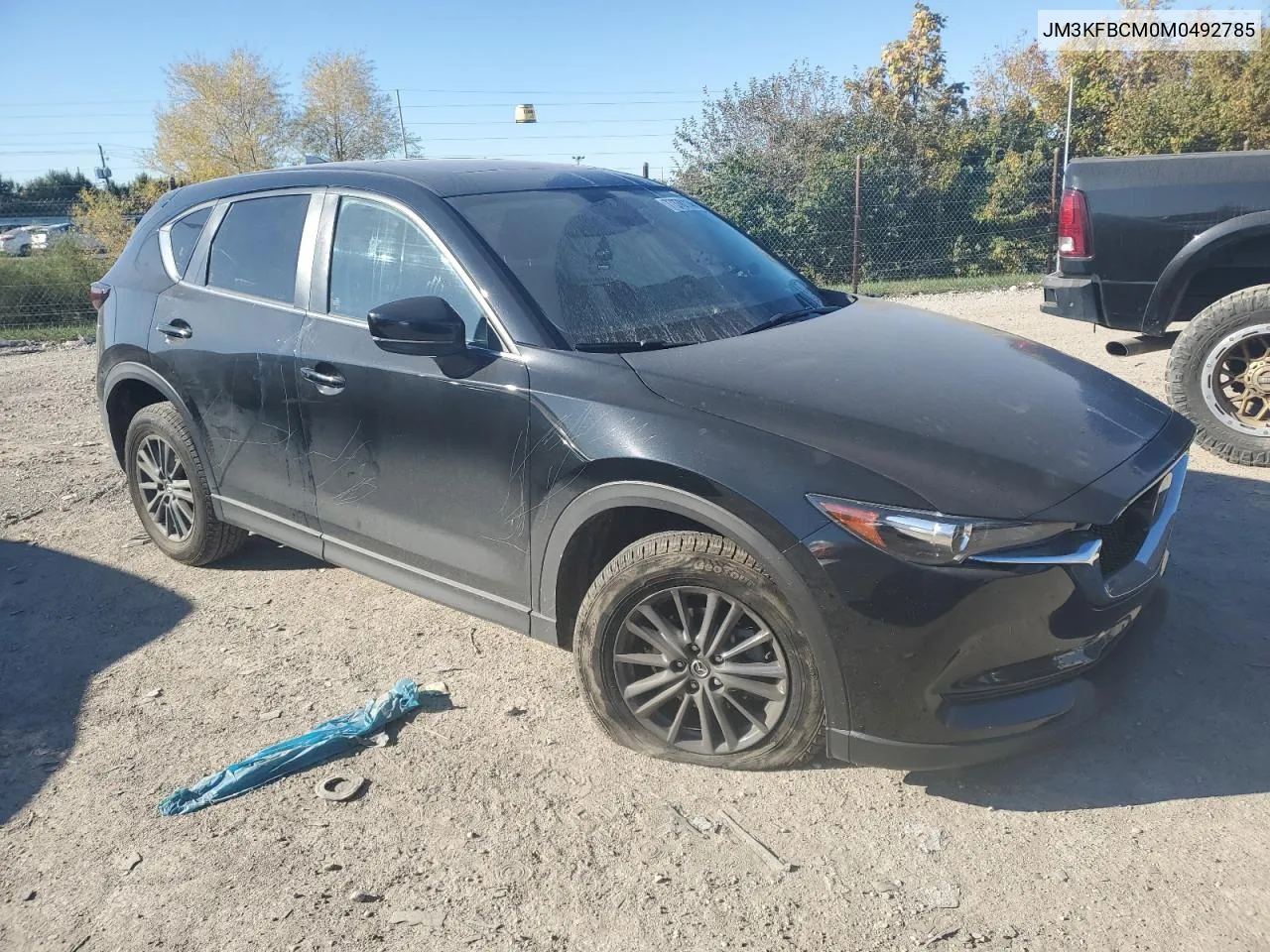 2021 Mazda Cx-5 Touring VIN: JM3KFBCM0M0492785 Lot: 77378114