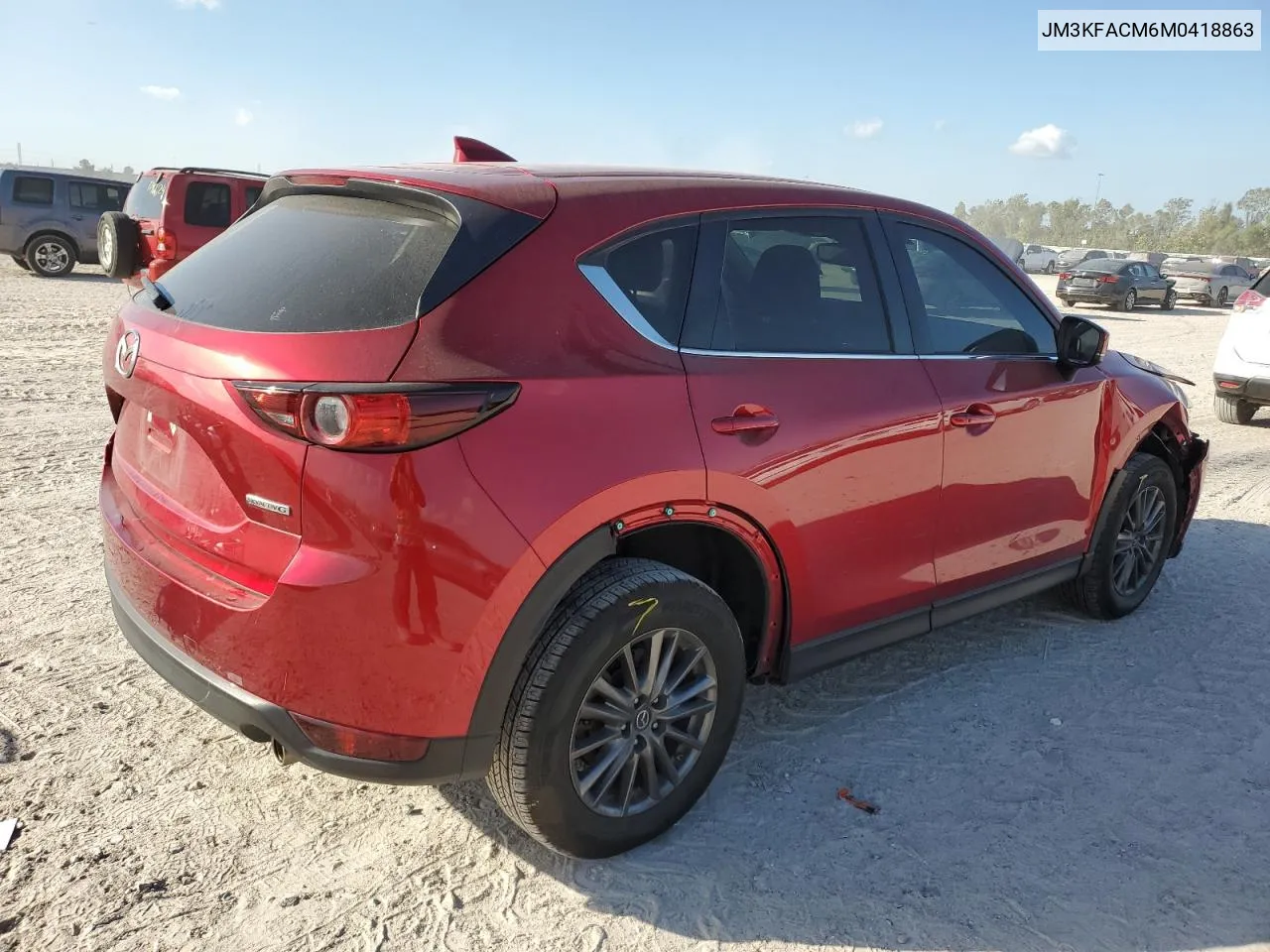 2021 Mazda Cx-5 Touring VIN: JM3KFACM6M0418863 Lot: 78367624