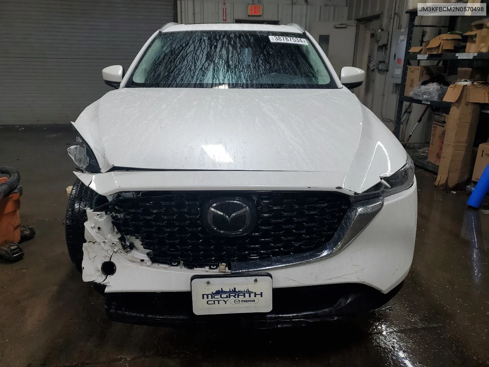 2022 Mazda Cx-5 Preferred VIN: JM3KFBCM2N0570498 Lot: 38787534