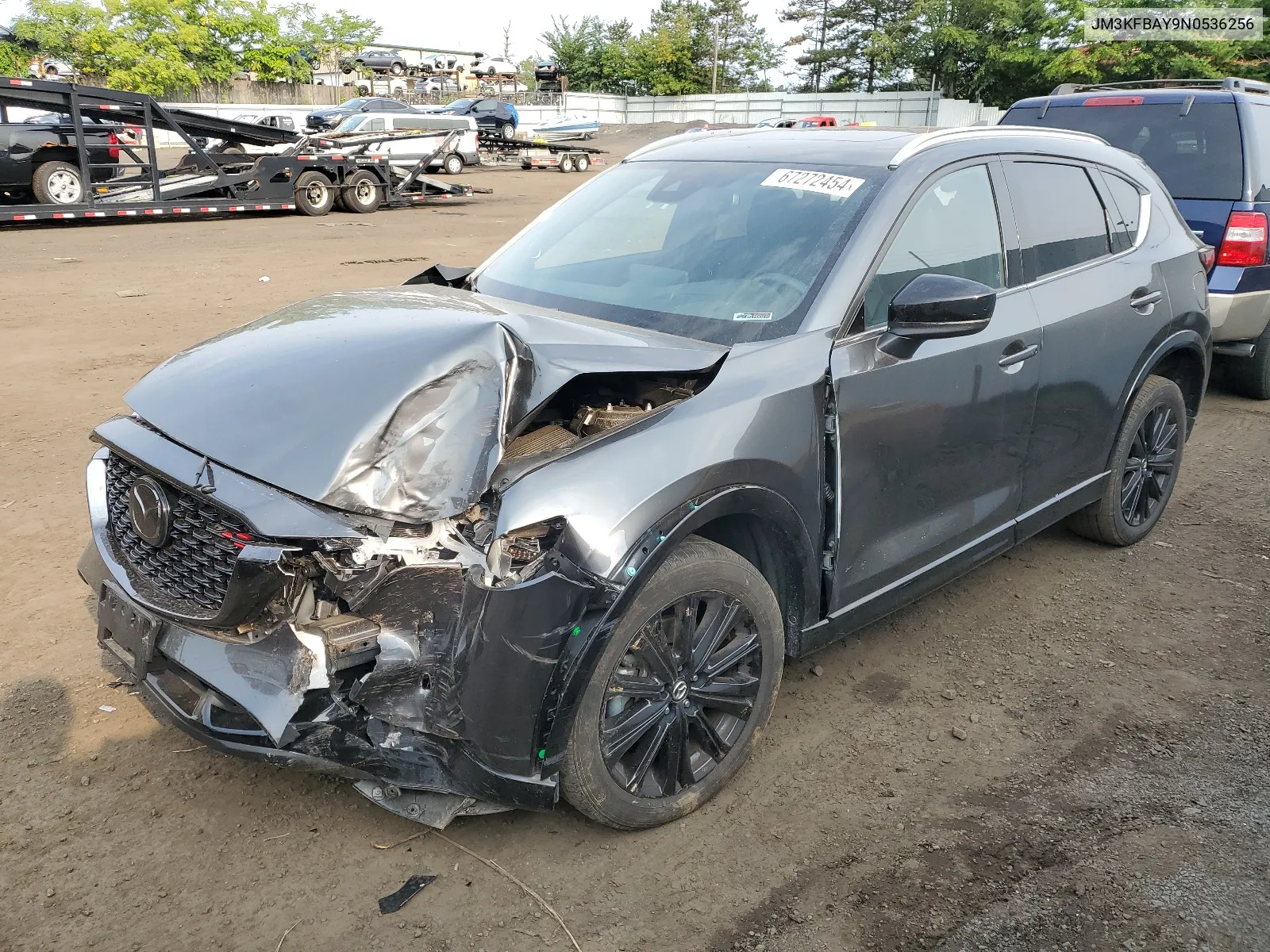 2022 Mazda Cx-5 VIN: JM3KFBAY9N0536256 Lot: 67272454