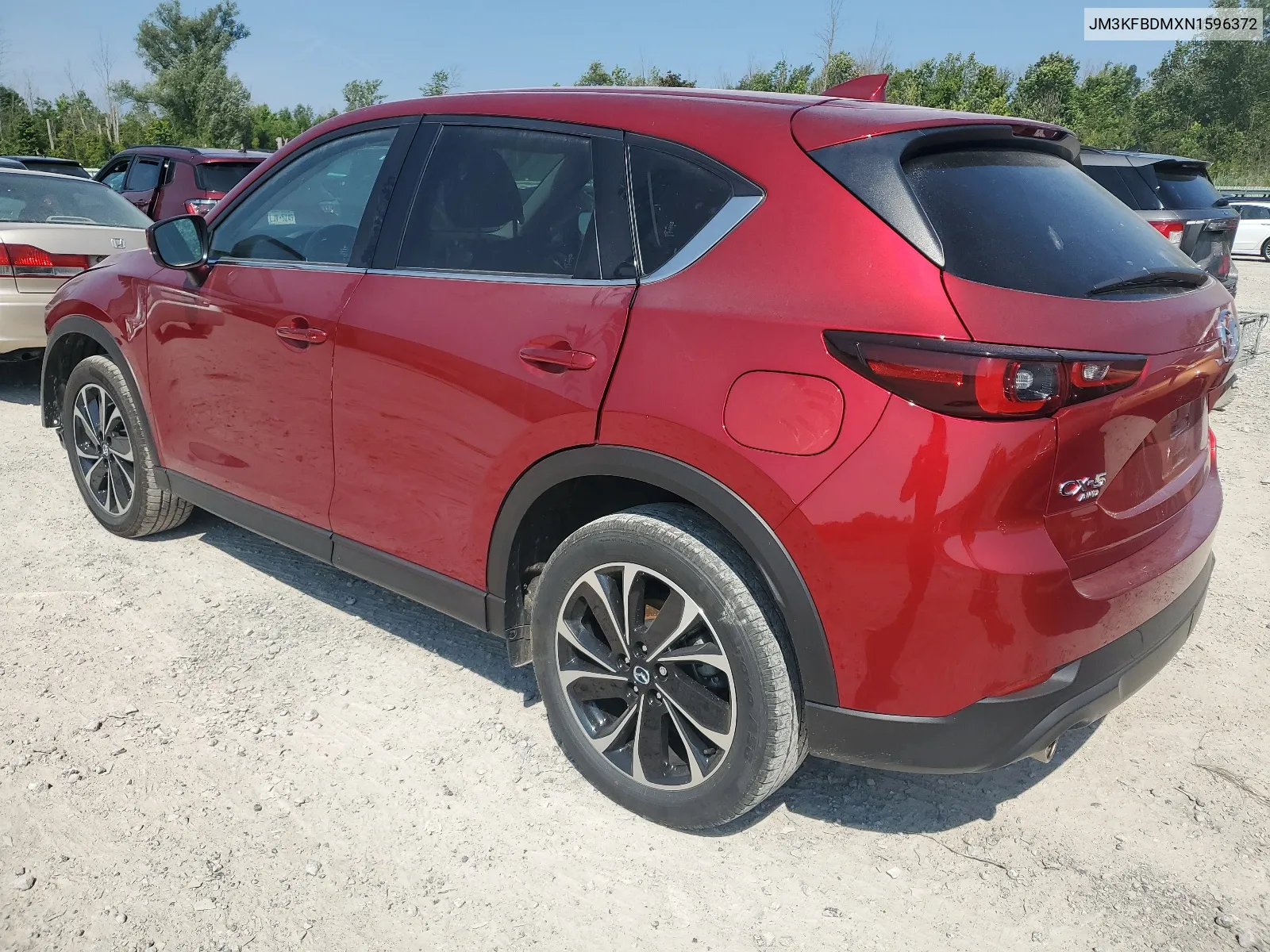 2022 Mazda Cx-5 Premium VIN: JM3KFBDMXN1596372 Lot: 67637594