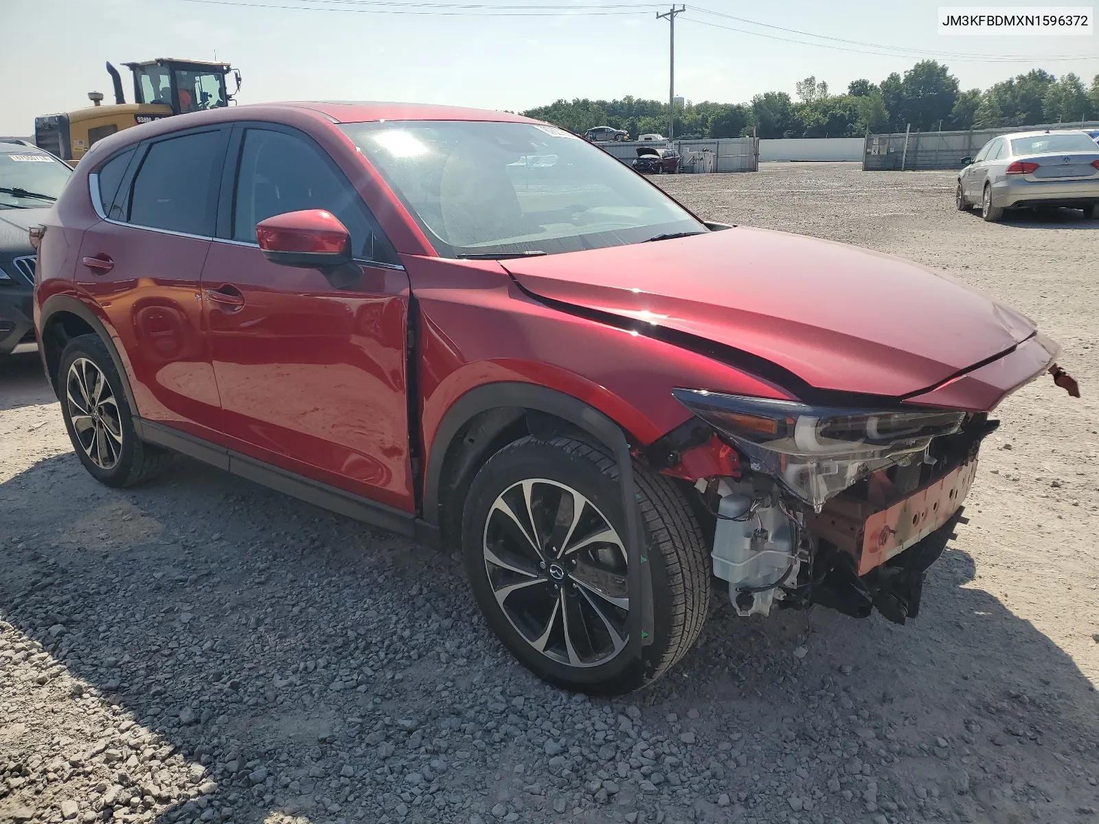 2022 Mazda Cx-5 Premium VIN: JM3KFBDMXN1596372 Lot: 67637594