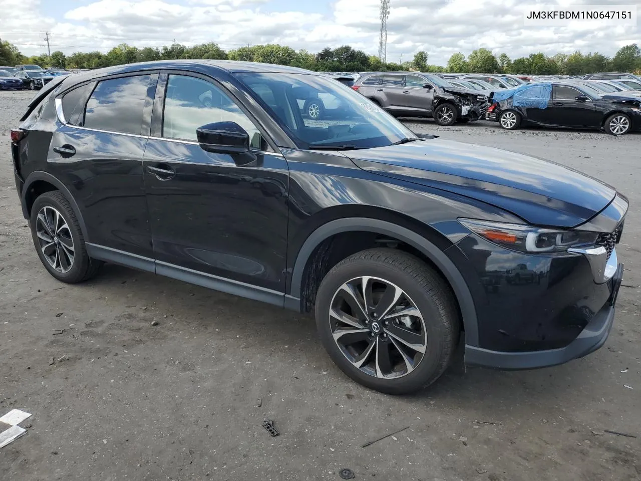 2022 Mazda Cx-5 Premium VIN: JM3KFBDM1N0647151 Lot: 69450894