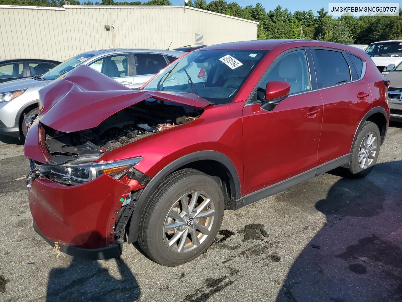 2022 Mazda Cx-5 Select VIN: JM3KFBBM3N0560757 Lot: 69705164