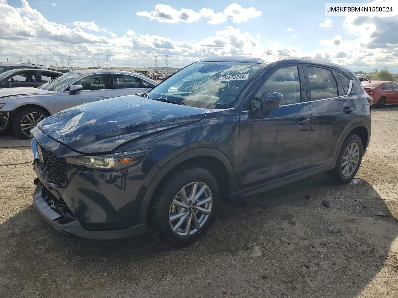 2022 Mazda Cx-5 Select VIN: JM3KFBBM4N1550524 Lot: 70470344