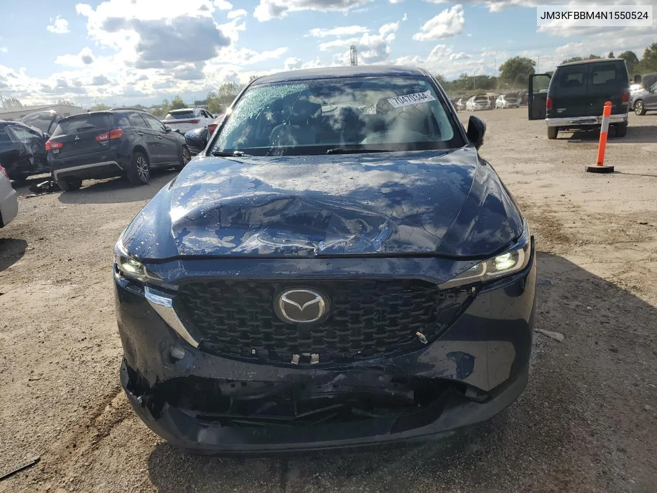 2022 Mazda Cx-5 Select VIN: JM3KFBBM4N1550524 Lot: 70470344