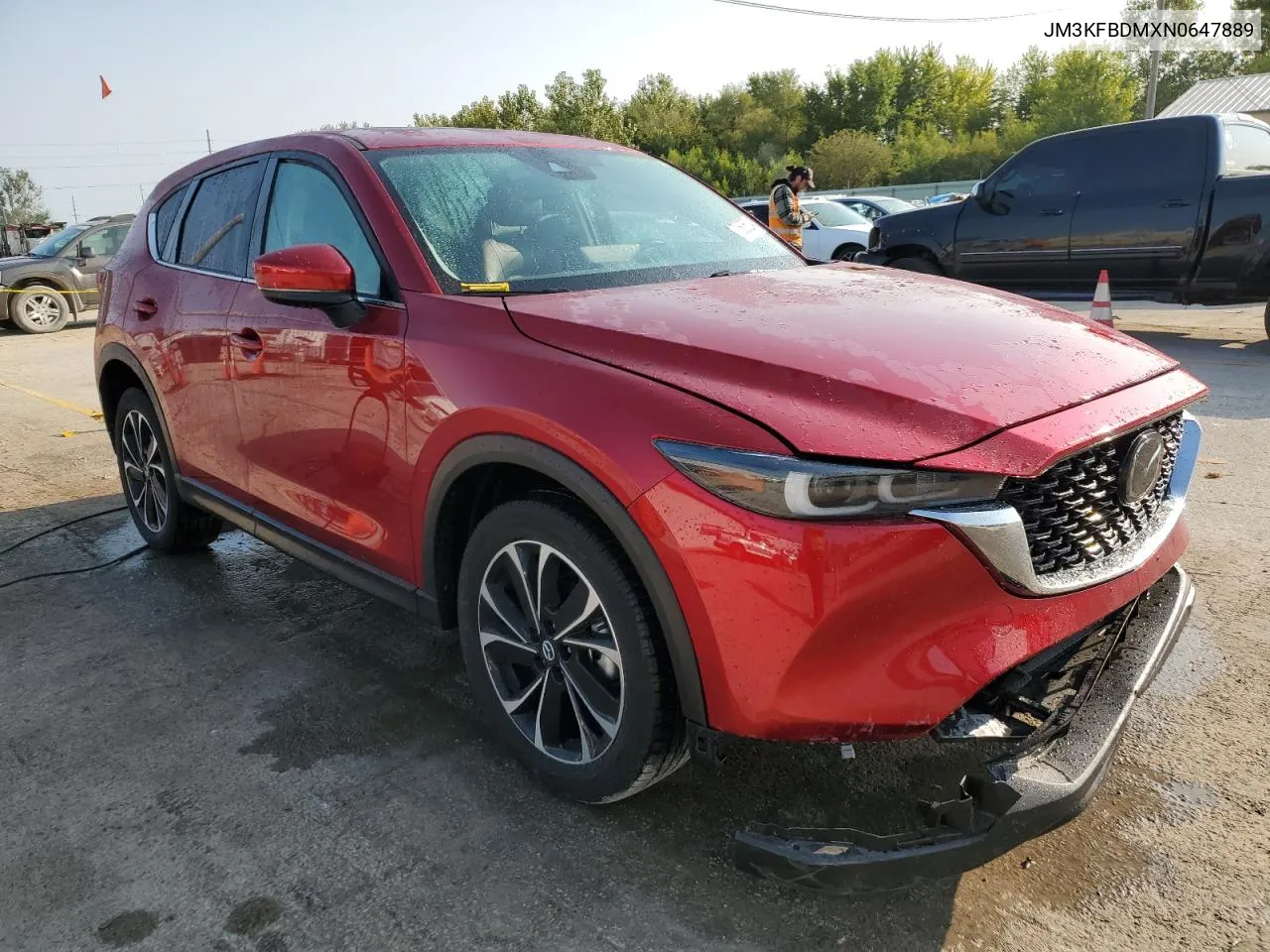 2022 Mazda Cx-5 Premium VIN: JM3KFBDMXN0647889 Lot: 70605024