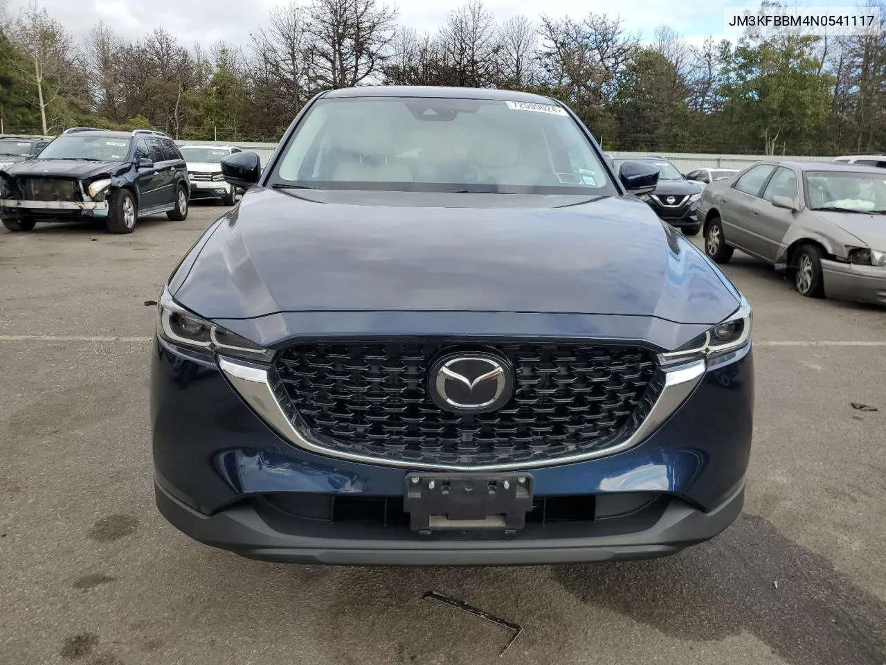 2022 Mazda Cx-5 Select VIN: JM3KFBBM4N0541117 Lot: 72599024