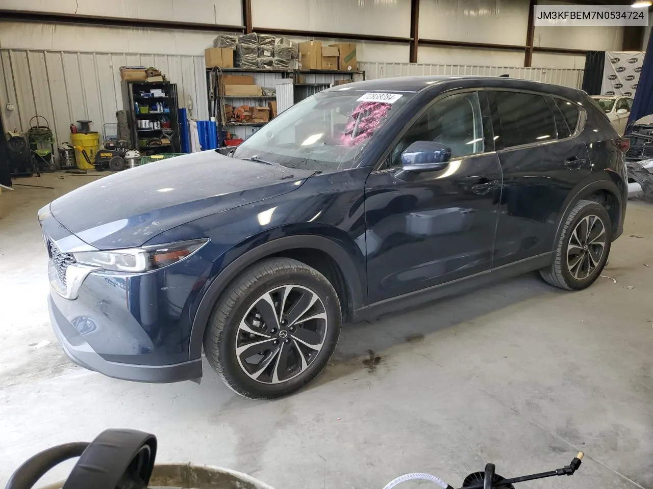 2022 Mazda Cx-5 Premium Plus VIN: JM3KFBEM7N0534724 Lot: 72858284